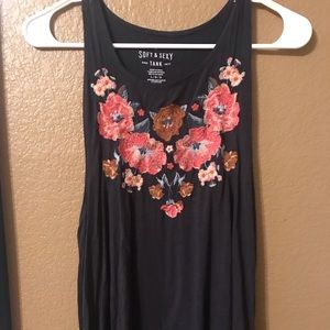 Embroidered Floral Top
